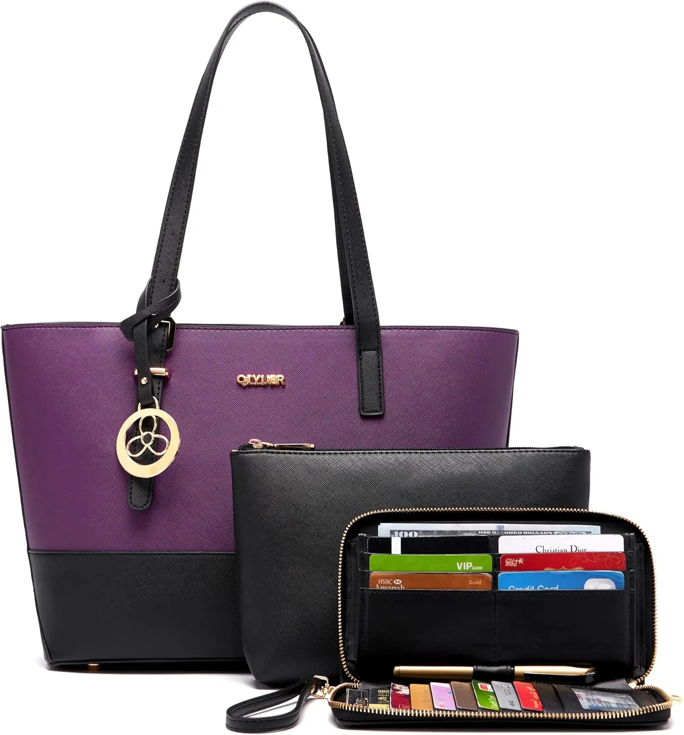 Purses And Wallets Set For Women Work Tote Satchel Handbags Shoulder Bag Top Handle Totes Purse With Matching Wallet