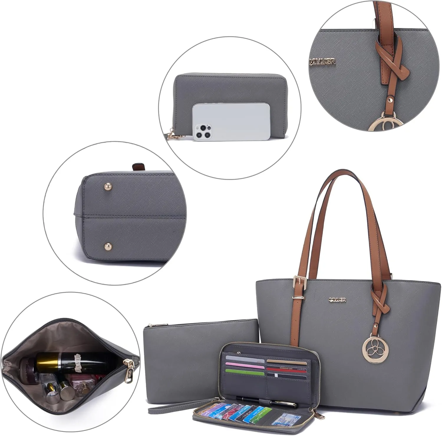 Purses And Wallets Set For Women Work Tote Satchel Handbags Shoulder Bag Top Handle Totes Purse With Matching Wallet