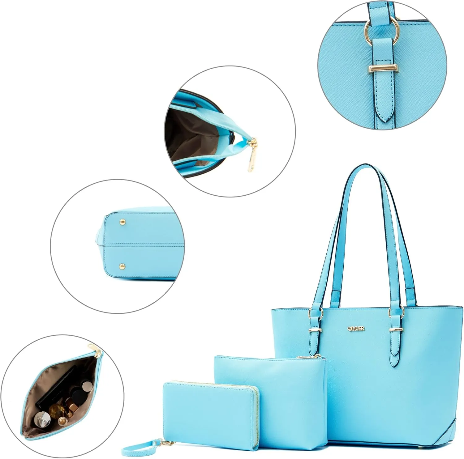 Purses And Wallets Set For Women Work Tote Satchel Handbags Shoulder Bag Top Handle Totes Purse With Matching Wallet