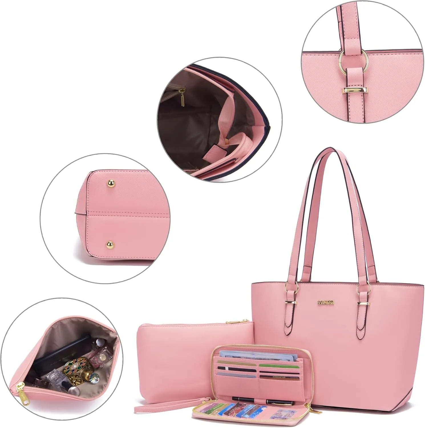 Purses And Wallets Set For Women Work Tote Satchel Handbags Shoulder Bag Top Handle Totes Purse With Matching Wallet