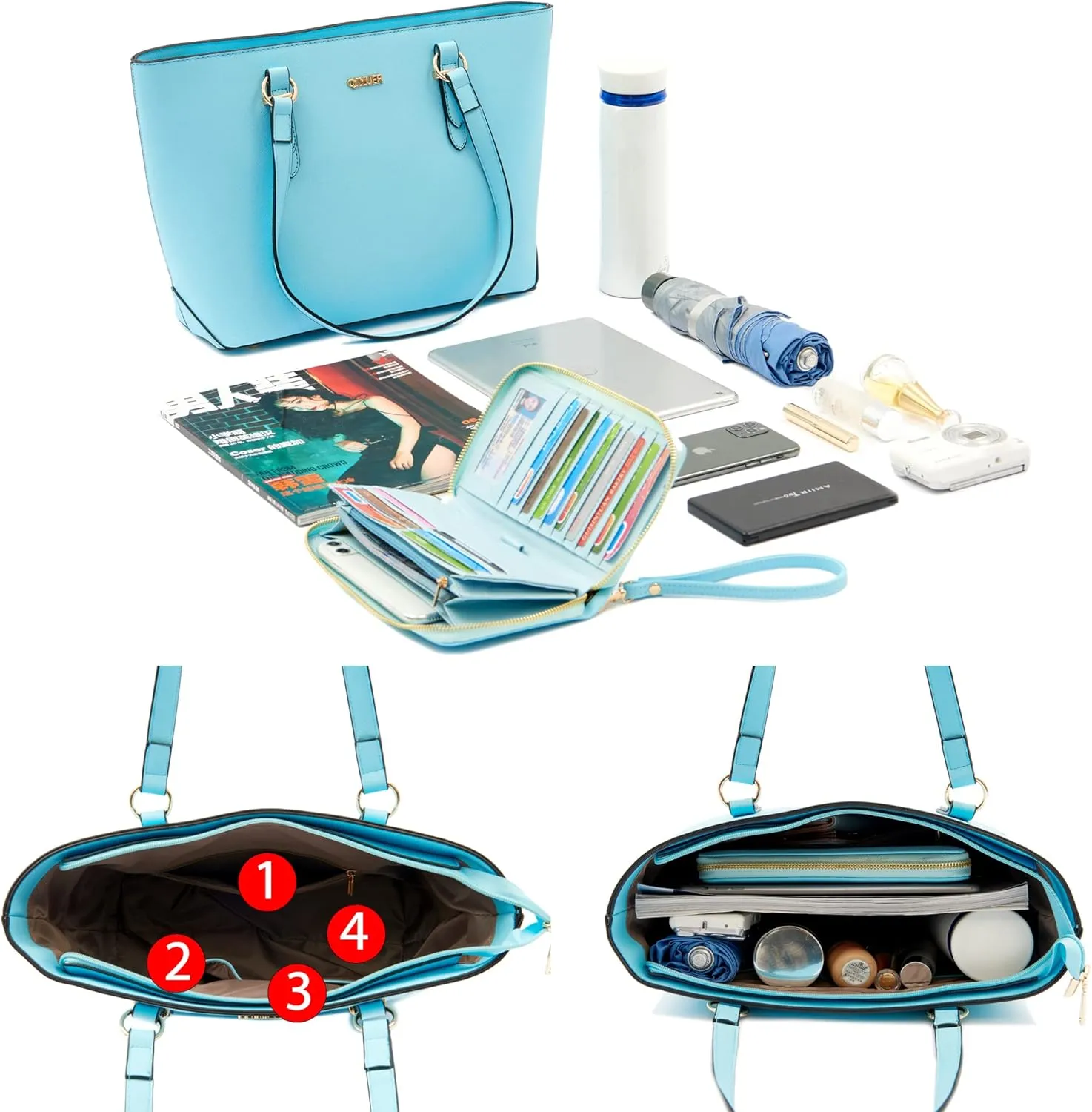 Purses And Wallets Set For Women Work Tote Satchel Handbags Shoulder Bag Top Handle Totes Purse With Matching Wallet