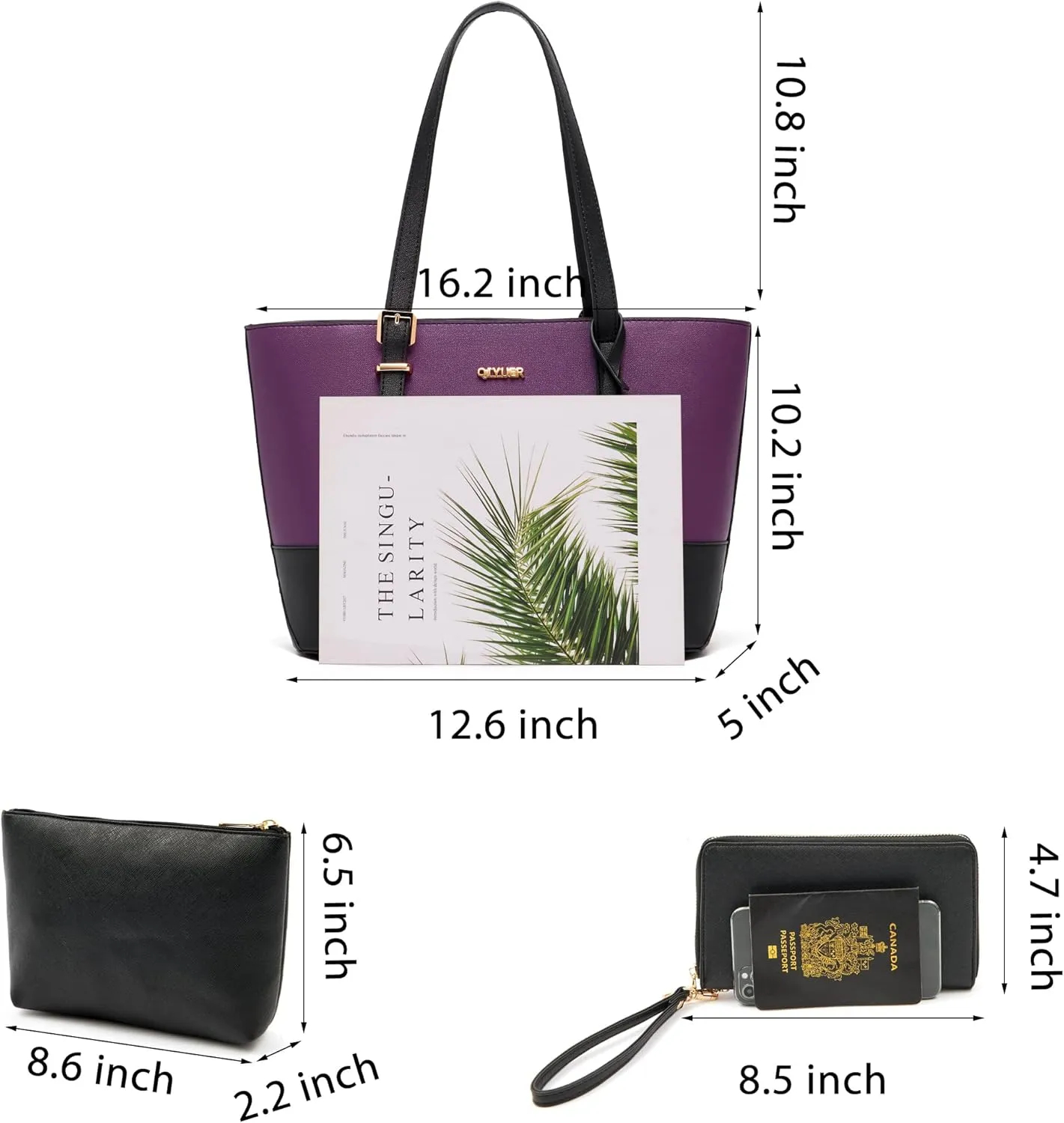 Purses And Wallets Set For Women Work Tote Satchel Handbags Shoulder Bag Top Handle Totes Purse With Matching Wallet
