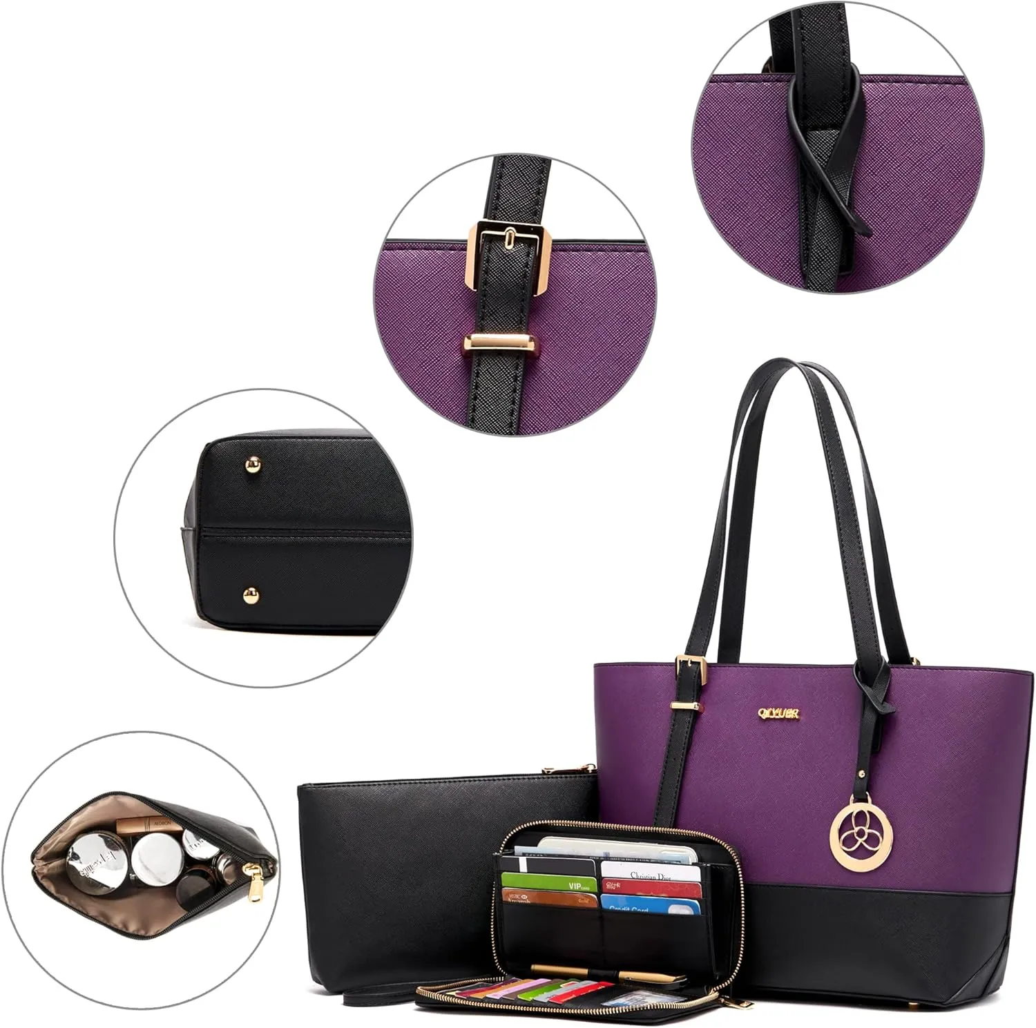 Purses And Wallets Set For Women Work Tote Satchel Handbags Shoulder Bag Top Handle Totes Purse With Matching Wallet