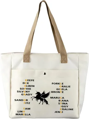 PXTIDY Foster Makeup Bag Keeper Characters Tote Bag KOTLC Novel Inspired Bookish Gift