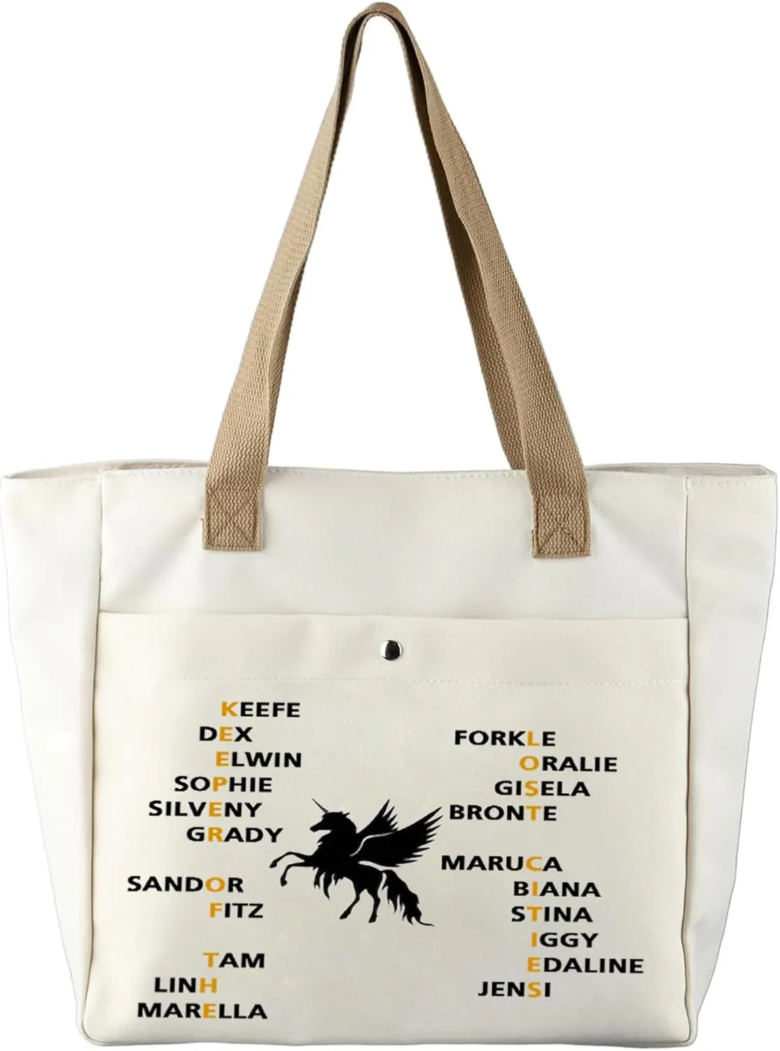 PXTIDY Foster Makeup Bag Keeper Characters Tote Bag KOTLC Novel Inspired Bookish Gift