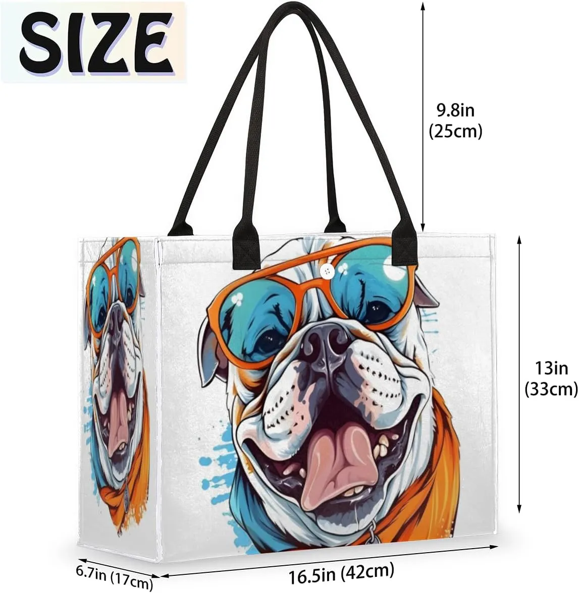 QsirBC Abstract Classic Style Tote Bag for Women Shoulder Bags with Pockets Handbags Purses Large Totes