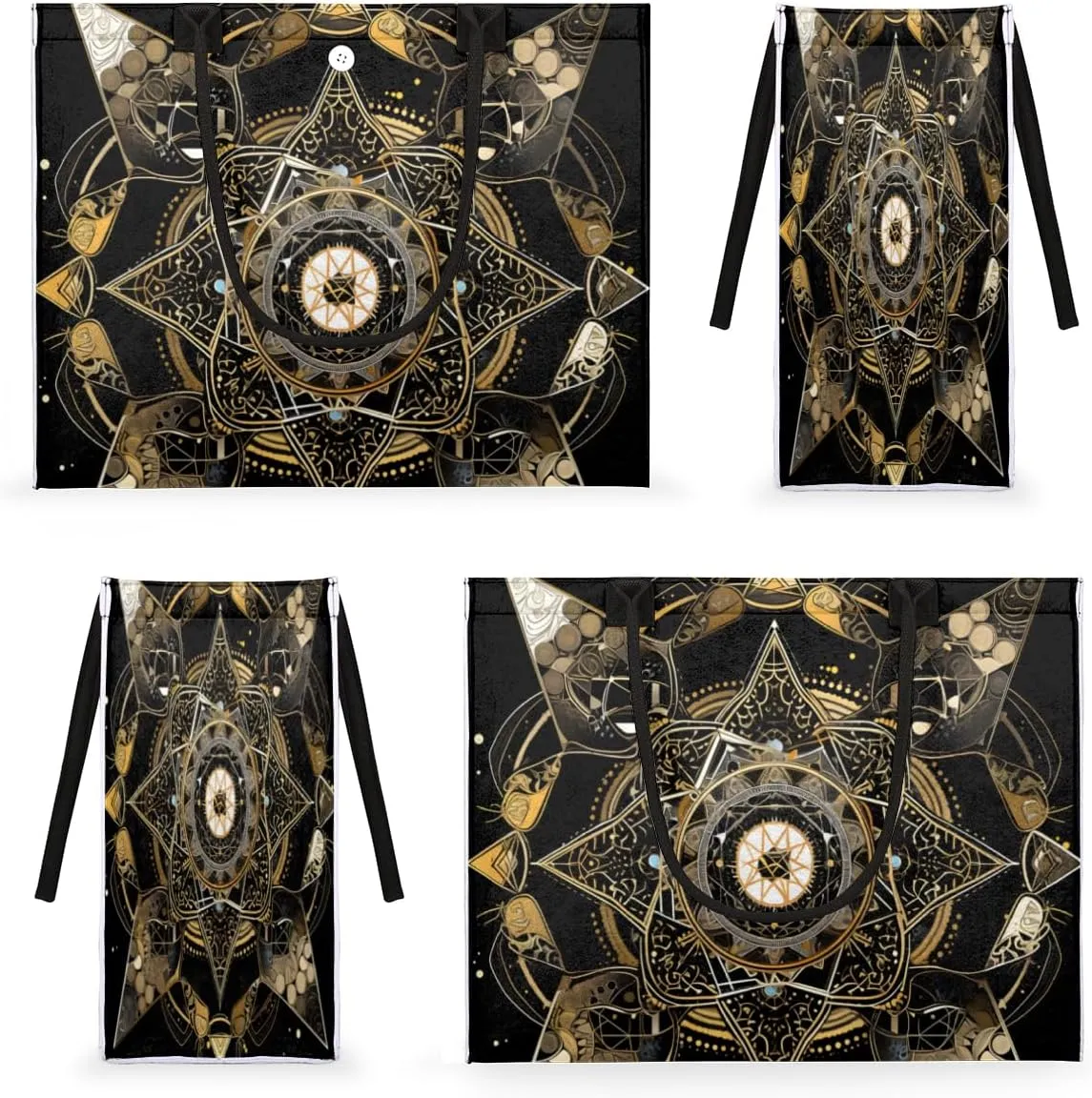 QsirBC Abstract Classic Style Tote Bag for Women Shoulder Bags with Pockets Handbags Purses Large Totes