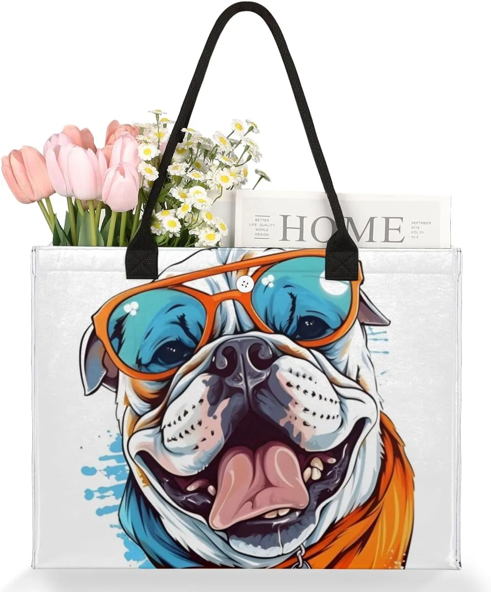 QsirBC Abstract Classic Style Tote Bag for Women Shoulder Bags with Pockets Handbags Purses Large Totes