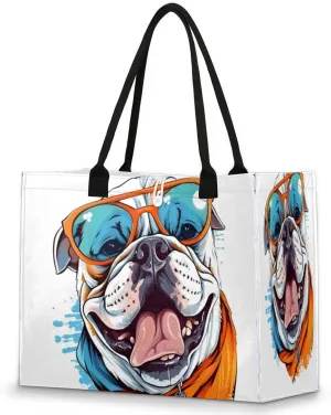 QsirBC Abstract Classic Style Tote Bag for Women Shoulder Bags with Pockets Handbags Purses Large Totes