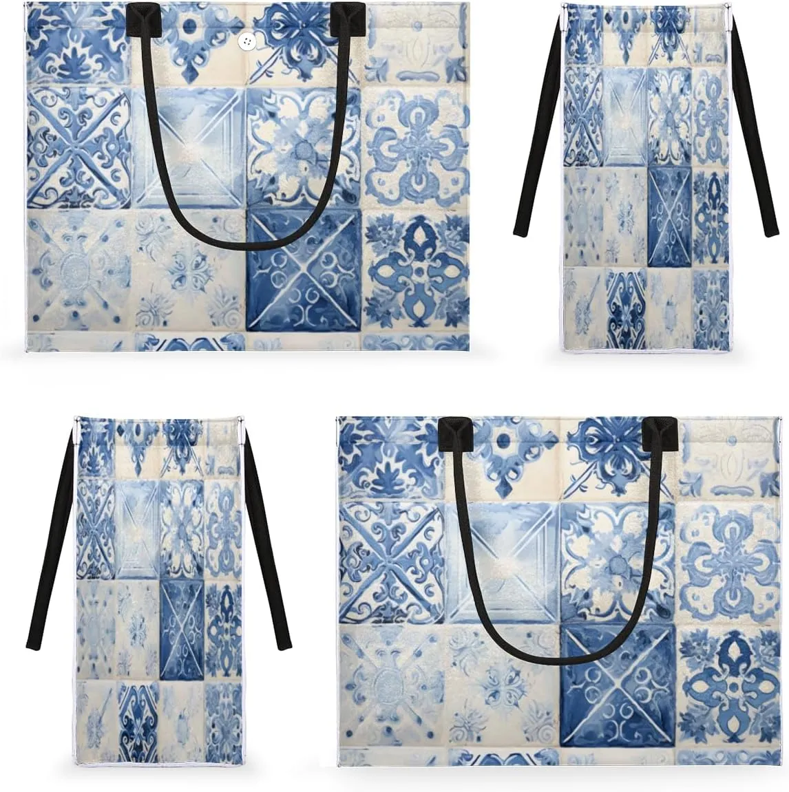 QsirBC Abstract Interesting Decor Tote Bag for Women Shoulder Bags with Pockets Handbags Purses Large Totes