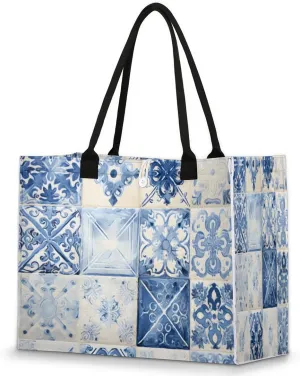 QsirBC Abstract Interesting Decor Tote Bag for Women Shoulder Bags with Pockets Handbags Purses Large Totes