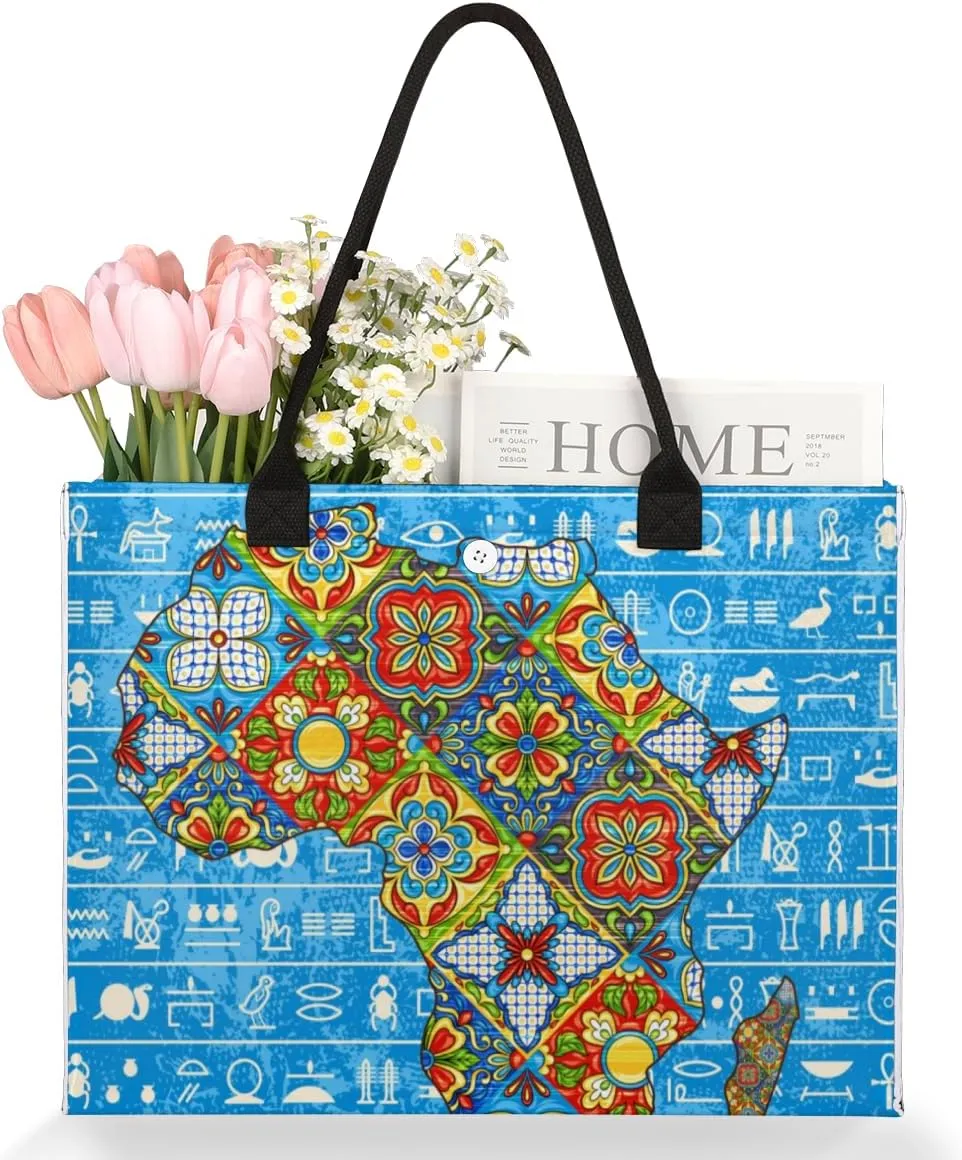 QsirBC Abstract Interesting Decor Tote Bag for Women Shoulder Bags with Pockets Handbags Purses Large Totes