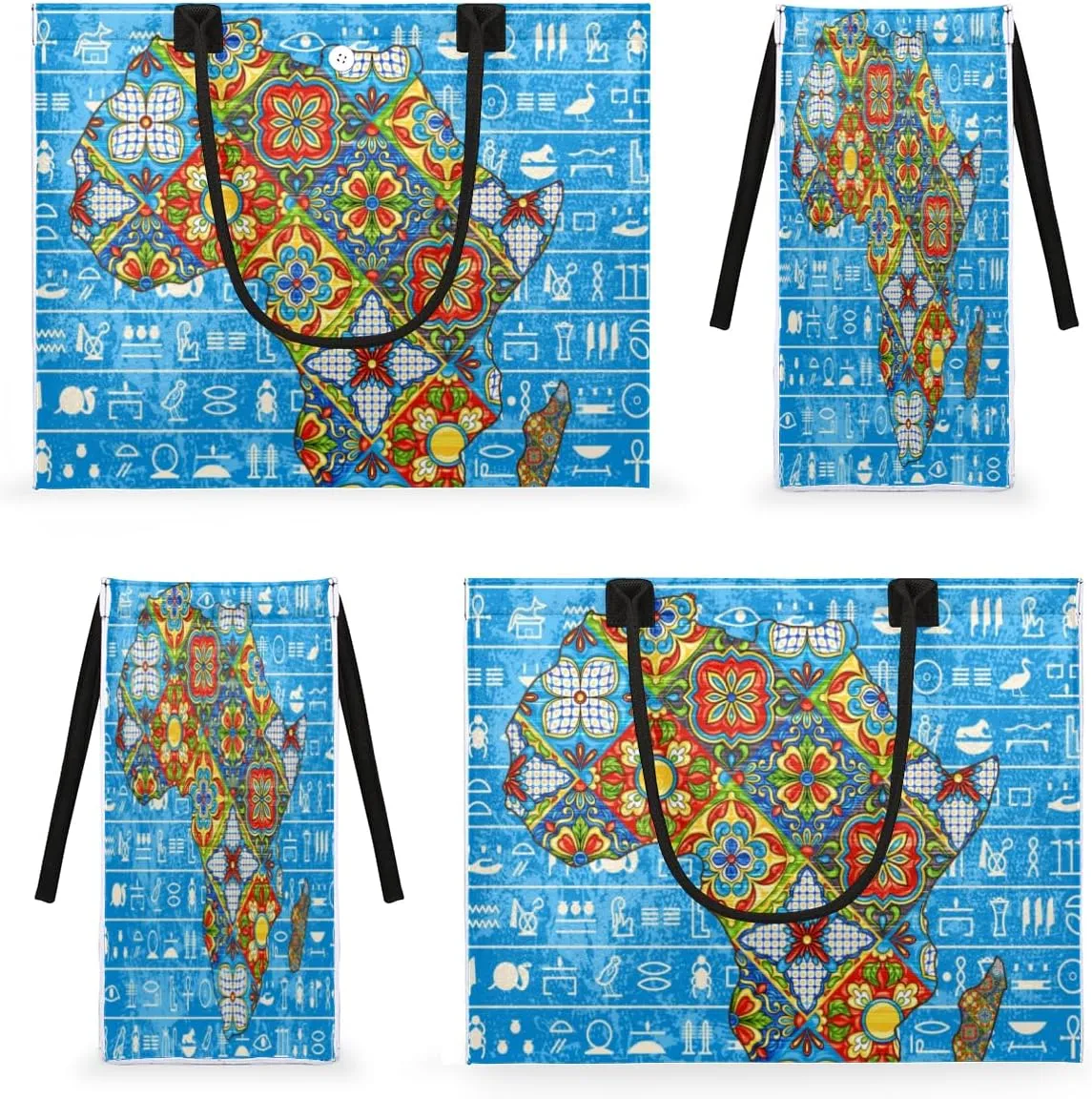QsirBC Abstract Interesting Decor Tote Bag for Women Shoulder Bags with Pockets Handbags Purses Large Totes