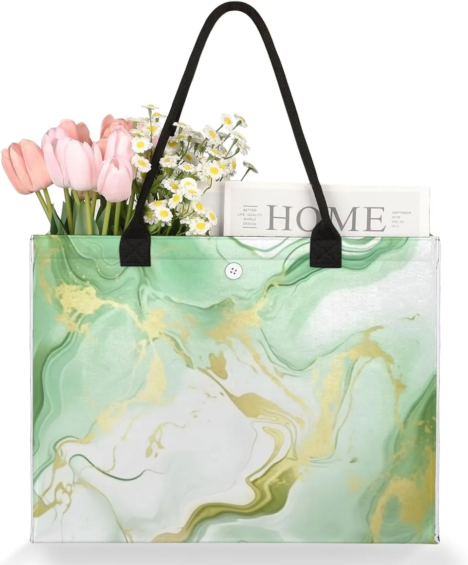 QsirBC Abstract Interesting Texture Tote Bag for Women Shoulder Bags with Pockets Handbags Purses Large Totes
