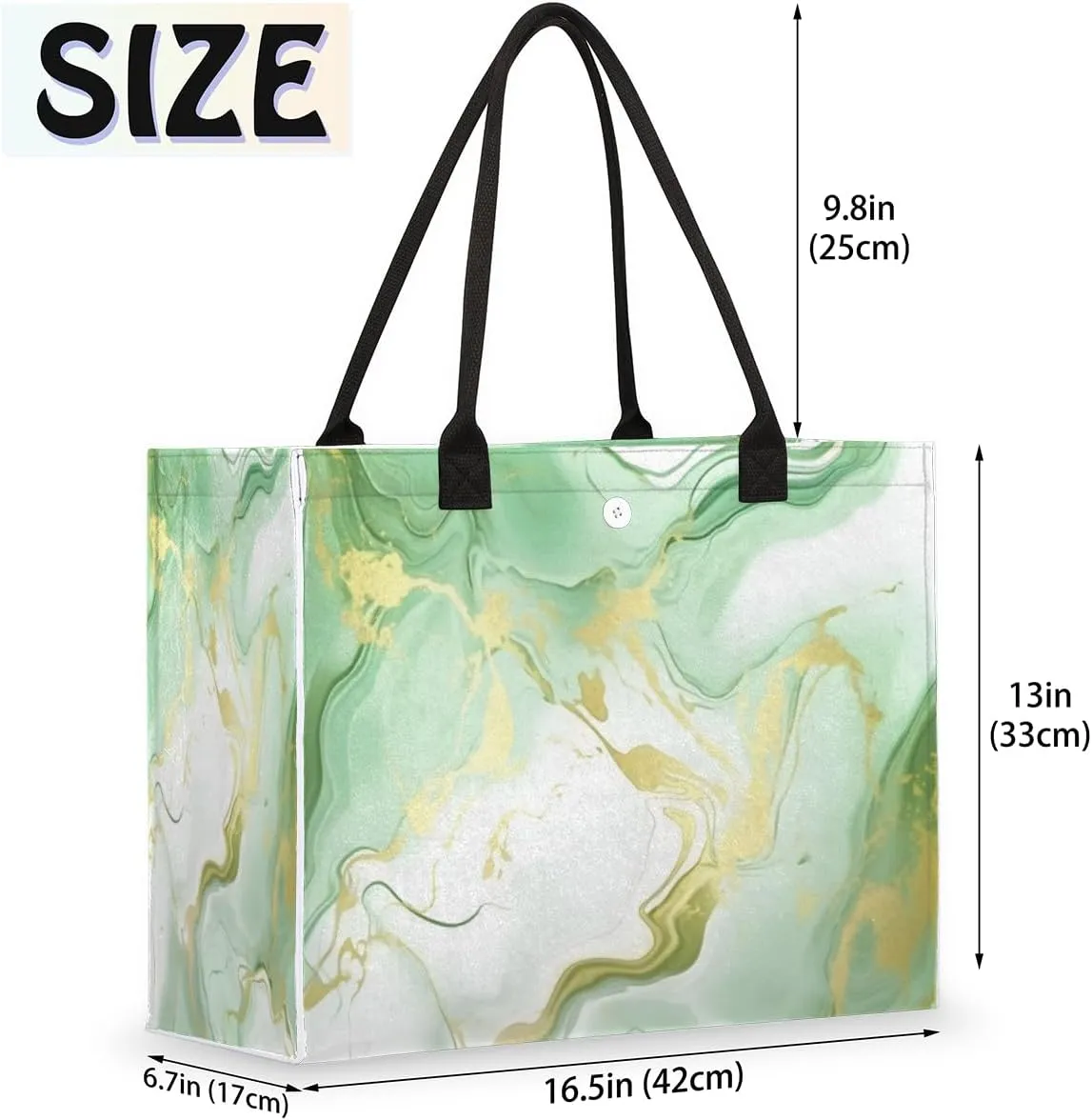 QsirBC Abstract Interesting Texture Tote Bag for Women Shoulder Bags with Pockets Handbags Purses Large Totes