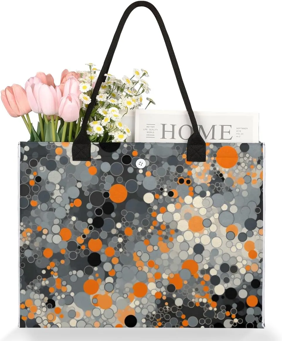 QsirBC Abstract Interesting Texture Tote Bag for Women Shoulder Bags with Pockets Handbags Purses Large Totes