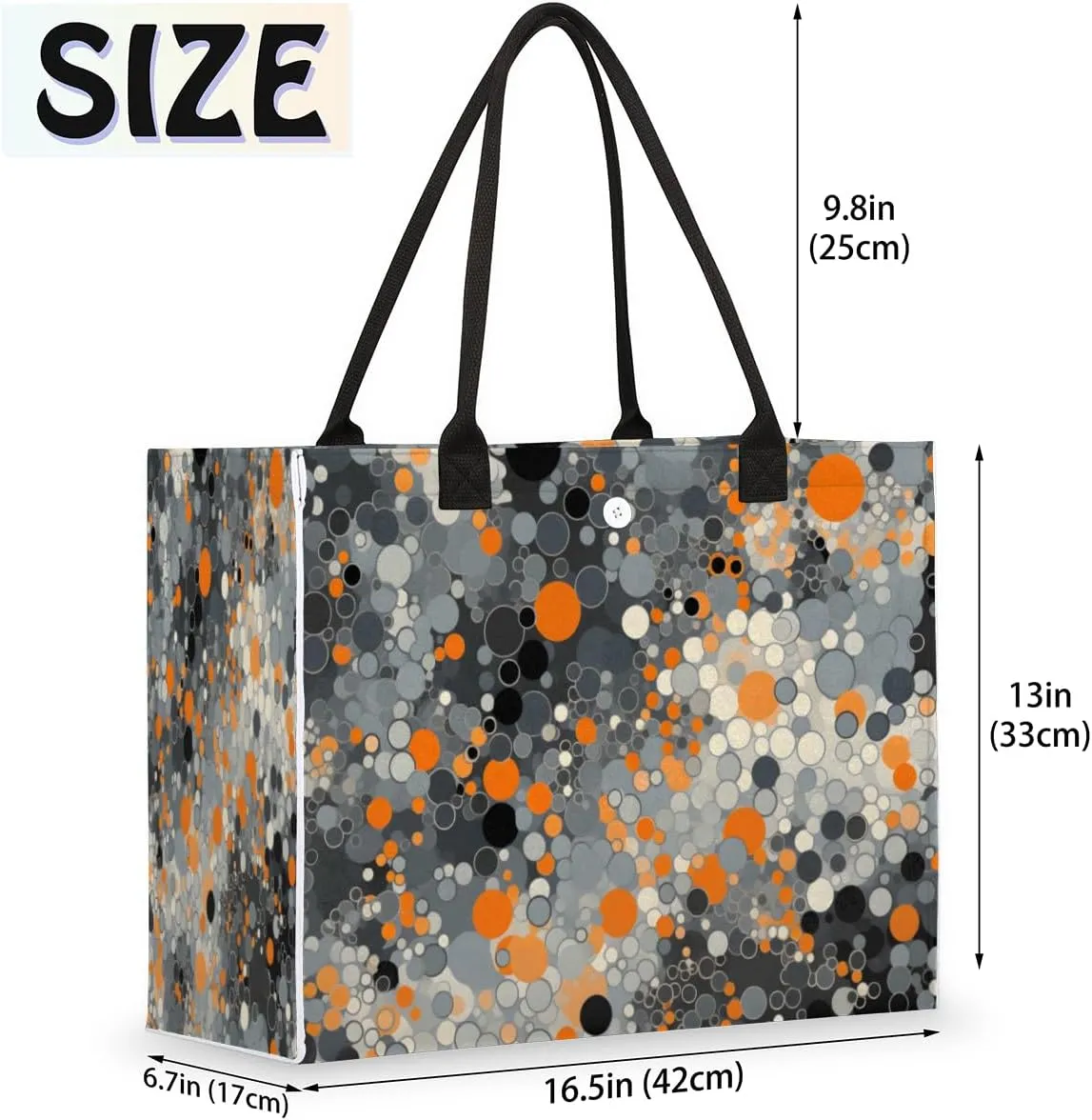 QsirBC Abstract Interesting Texture Tote Bag for Women Shoulder Bags with Pockets Handbags Purses Large Totes
