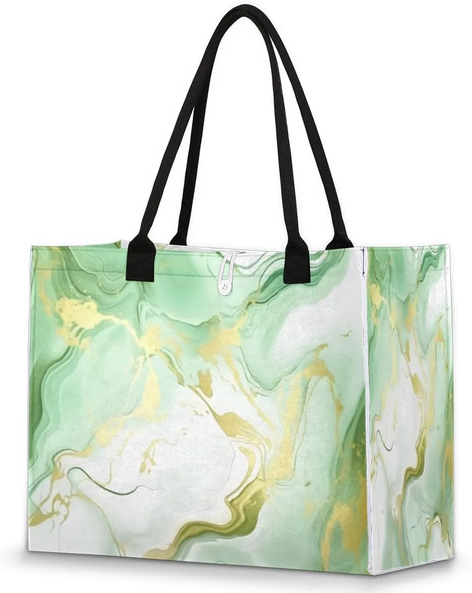 QsirBC Abstract Interesting Texture Tote Bag for Women Shoulder Bags with Pockets Handbags Purses Large Totes