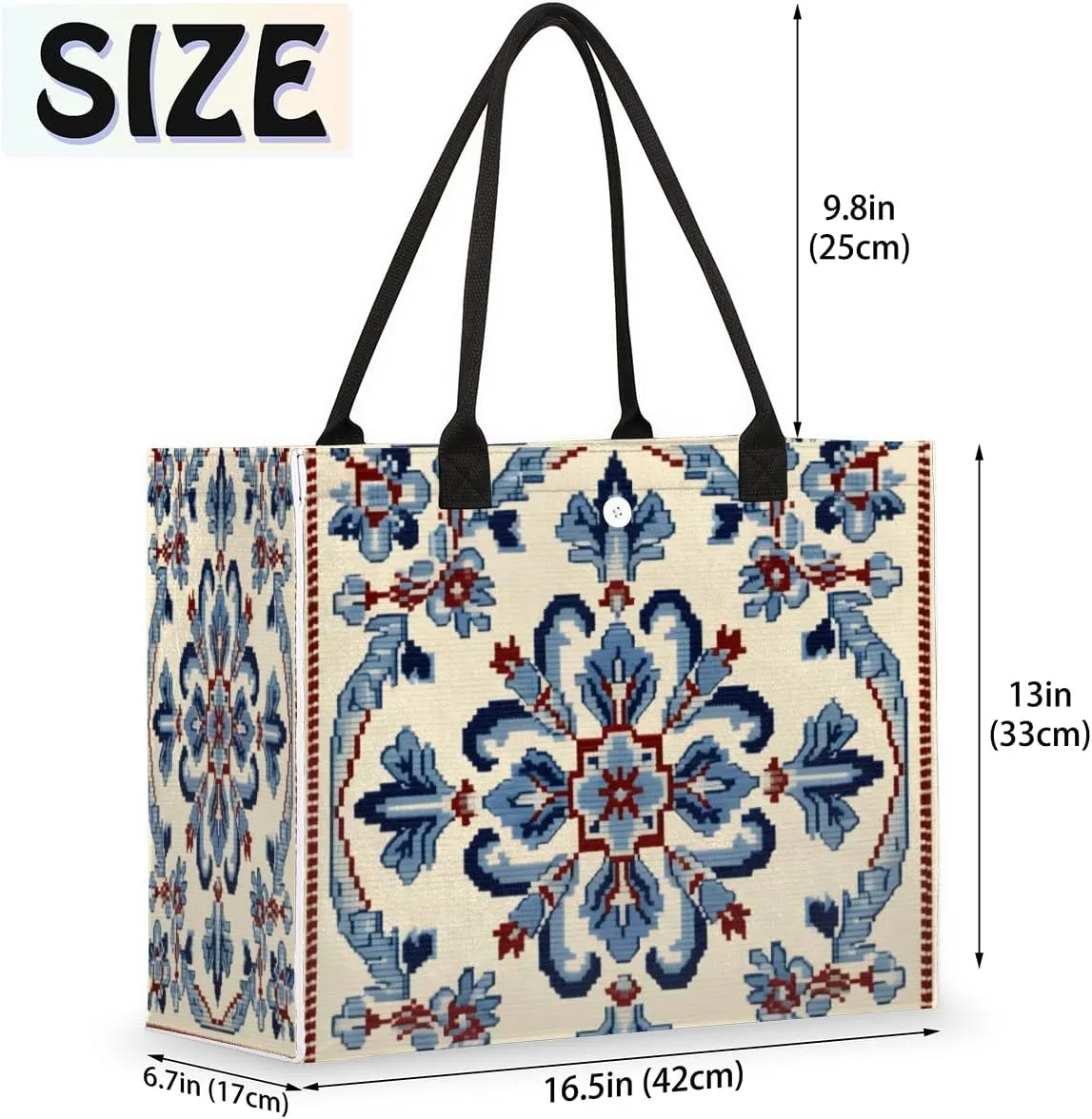 QsirBC Abstract Interesting Texture Tote Bag for Women Shoulder Bags with Pockets Handbags Purses Large Totes