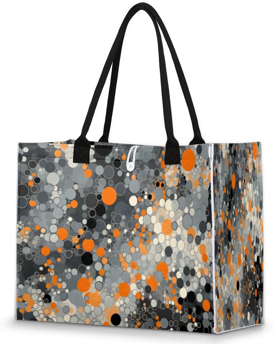 QsirBC Abstract Interesting Texture Tote Bag for Women Shoulder Bags with Pockets Handbags Purses Large Totes