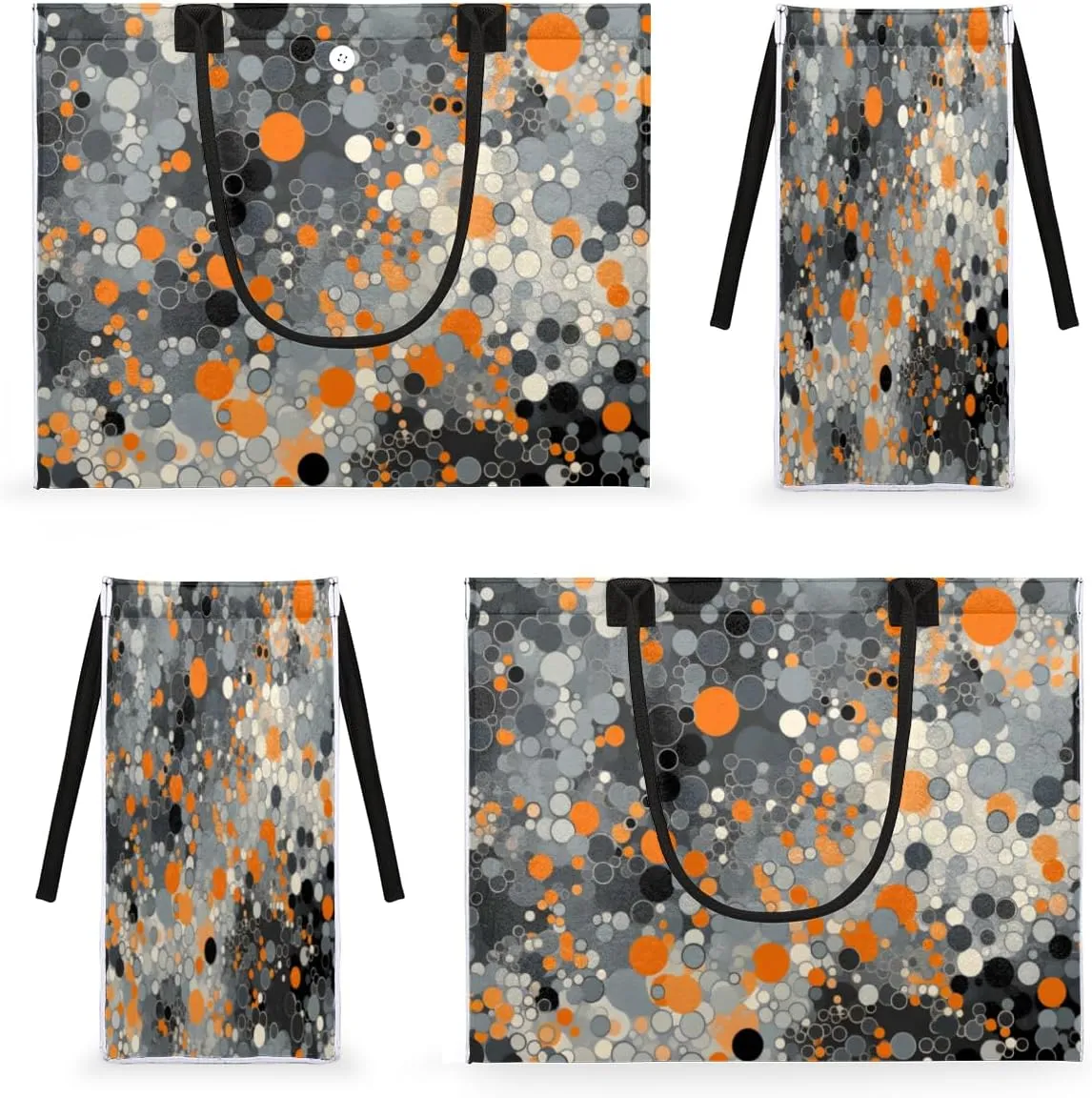 QsirBC Abstract Interesting Texture Tote Bag for Women Shoulder Bags with Pockets Handbags Purses Large Totes