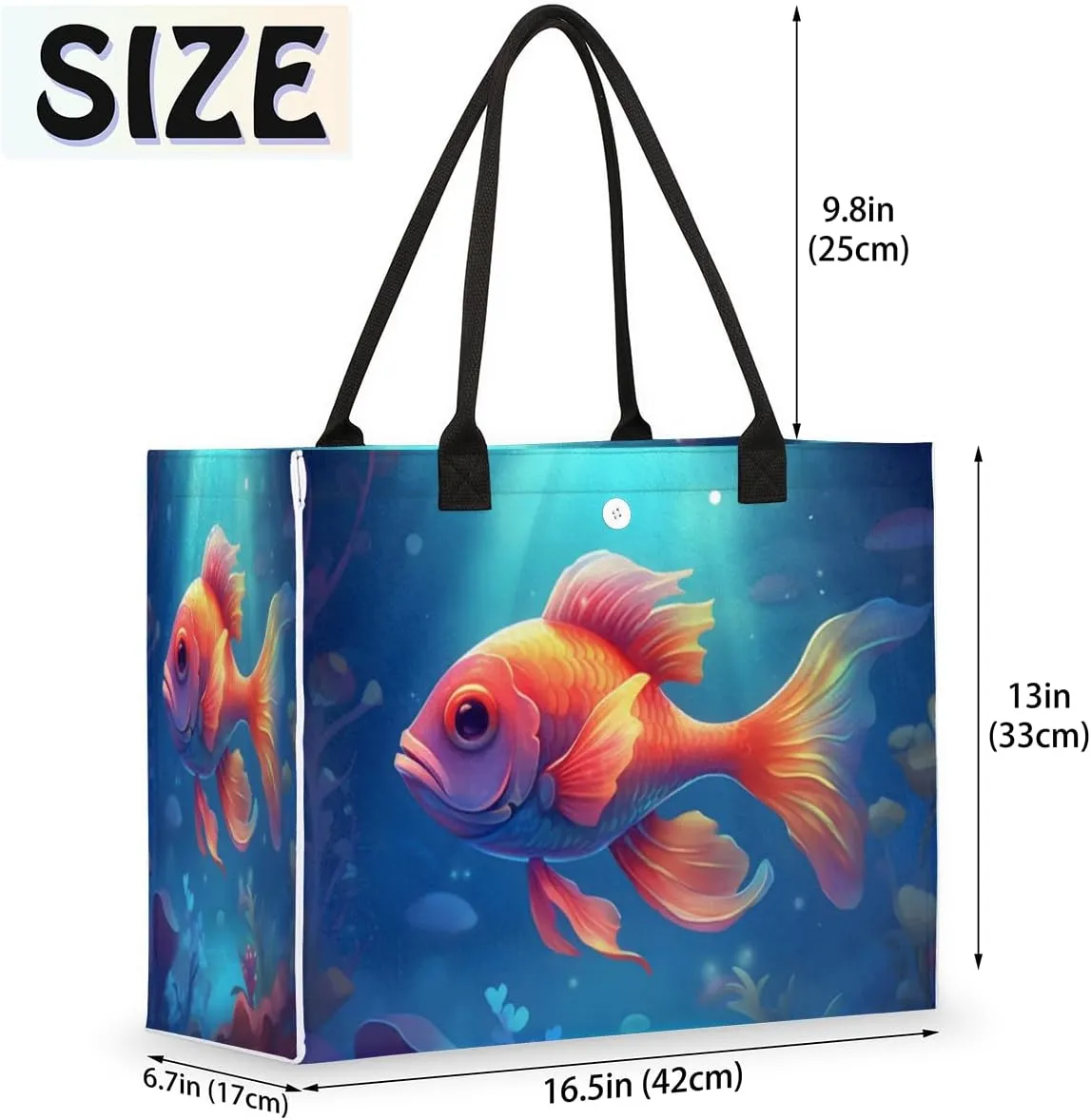QsirBC Abstracted Art Design Tote Bag for Women Shoulder Bags with Pockets Handbags Purses Large Totes