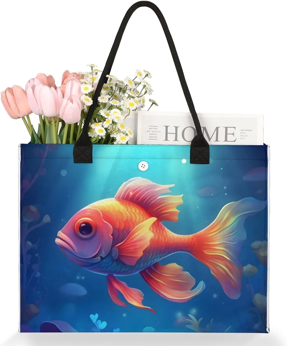 QsirBC Abstracted Art Design Tote Bag for Women Shoulder Bags with Pockets Handbags Purses Large Totes