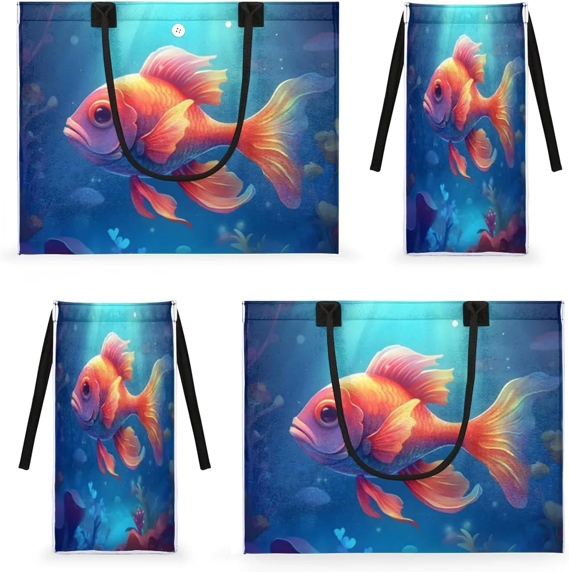 QsirBC Abstracted Art Design Tote Bag for Women Shoulder Bags with Pockets Handbags Purses Large Totes