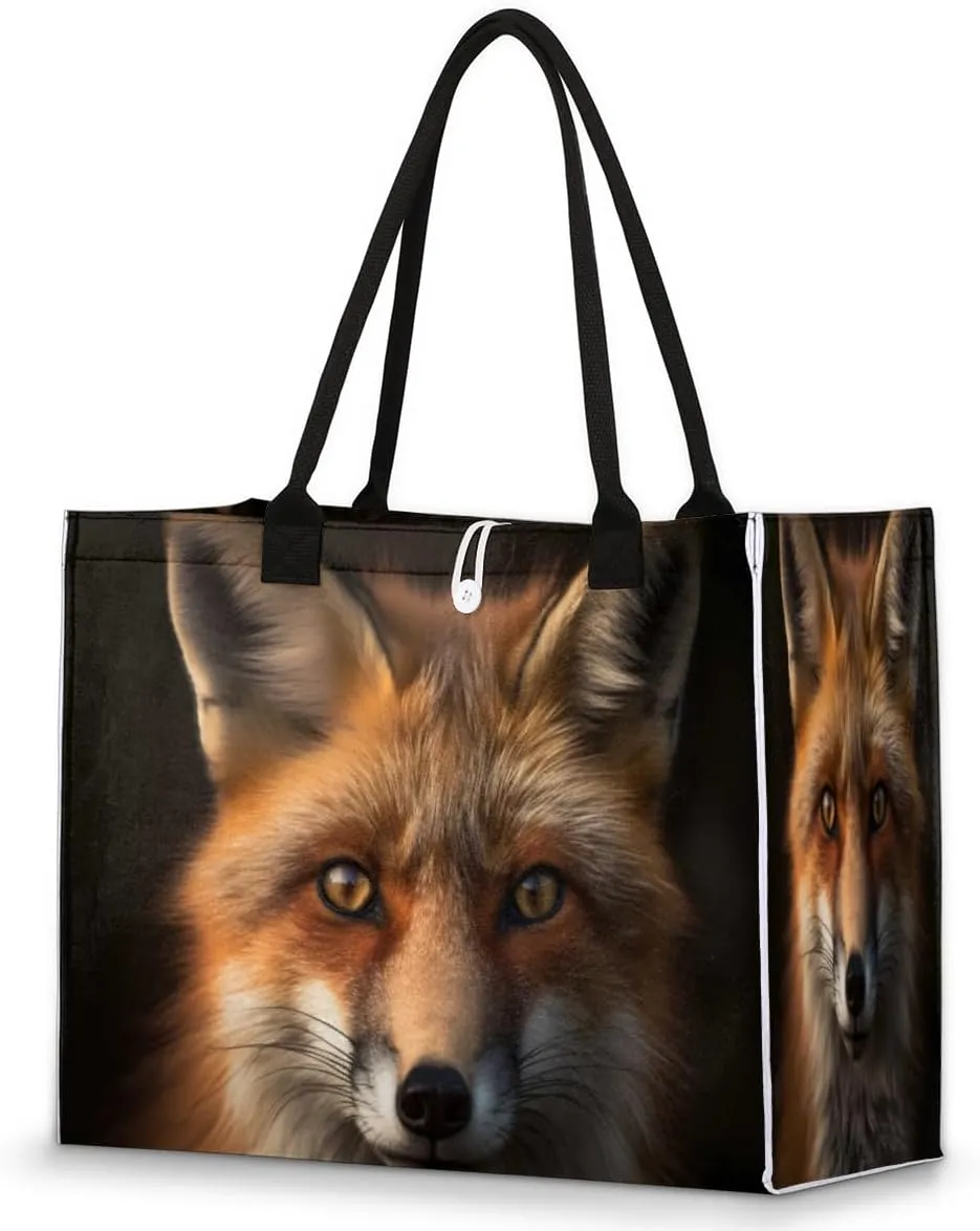 QsirBC Abstracted Interesting Theme Tote Bag for Women Shoulder Bags with Pockets Handbags Purses Large Totes