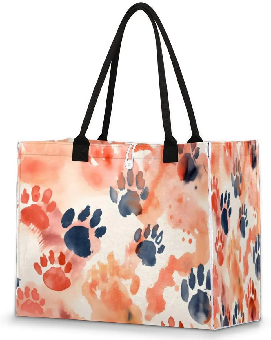 QsirBC Abstraction Classic Pattern Tote Bag for Women Shoulder Bags with Pockets Handbags Purses Large Totes