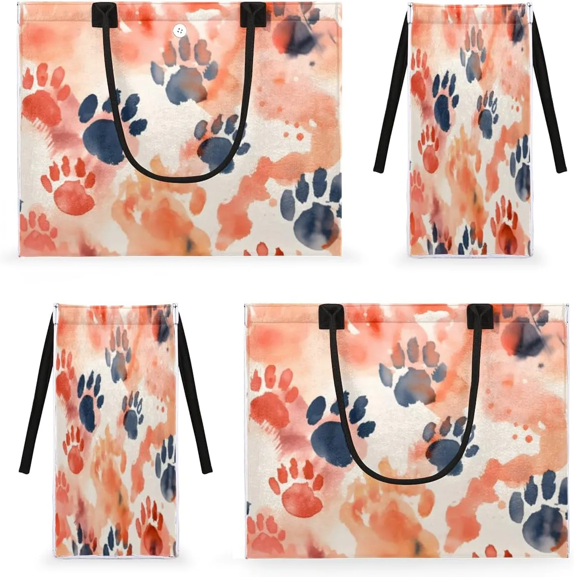 QsirBC Abstraction Classic Pattern Tote Bag for Women Shoulder Bags with Pockets Handbags Purses Large Totes