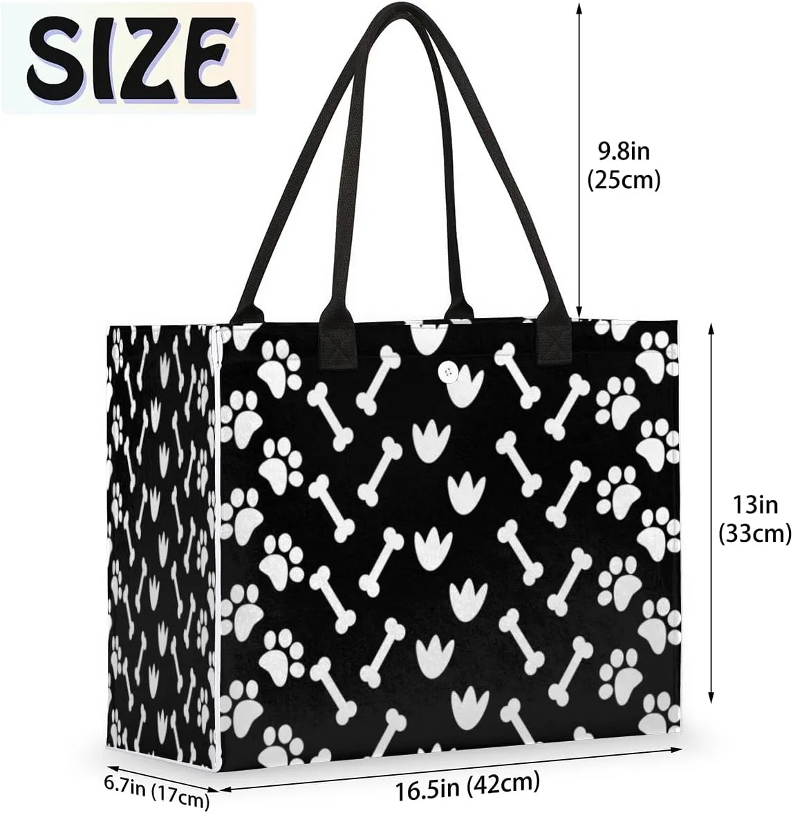 QsirBC Abstraction Fun Design Tote Bag for Women Shoulder Bags with Pockets Handbags Purses Large Totes