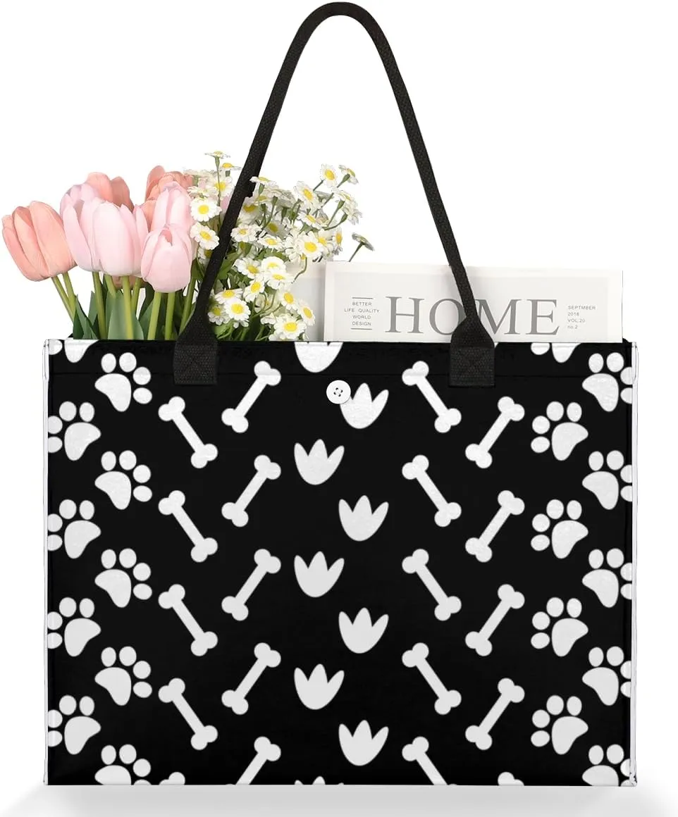 QsirBC Abstraction Fun Design Tote Bag for Women Shoulder Bags with Pockets Handbags Purses Large Totes