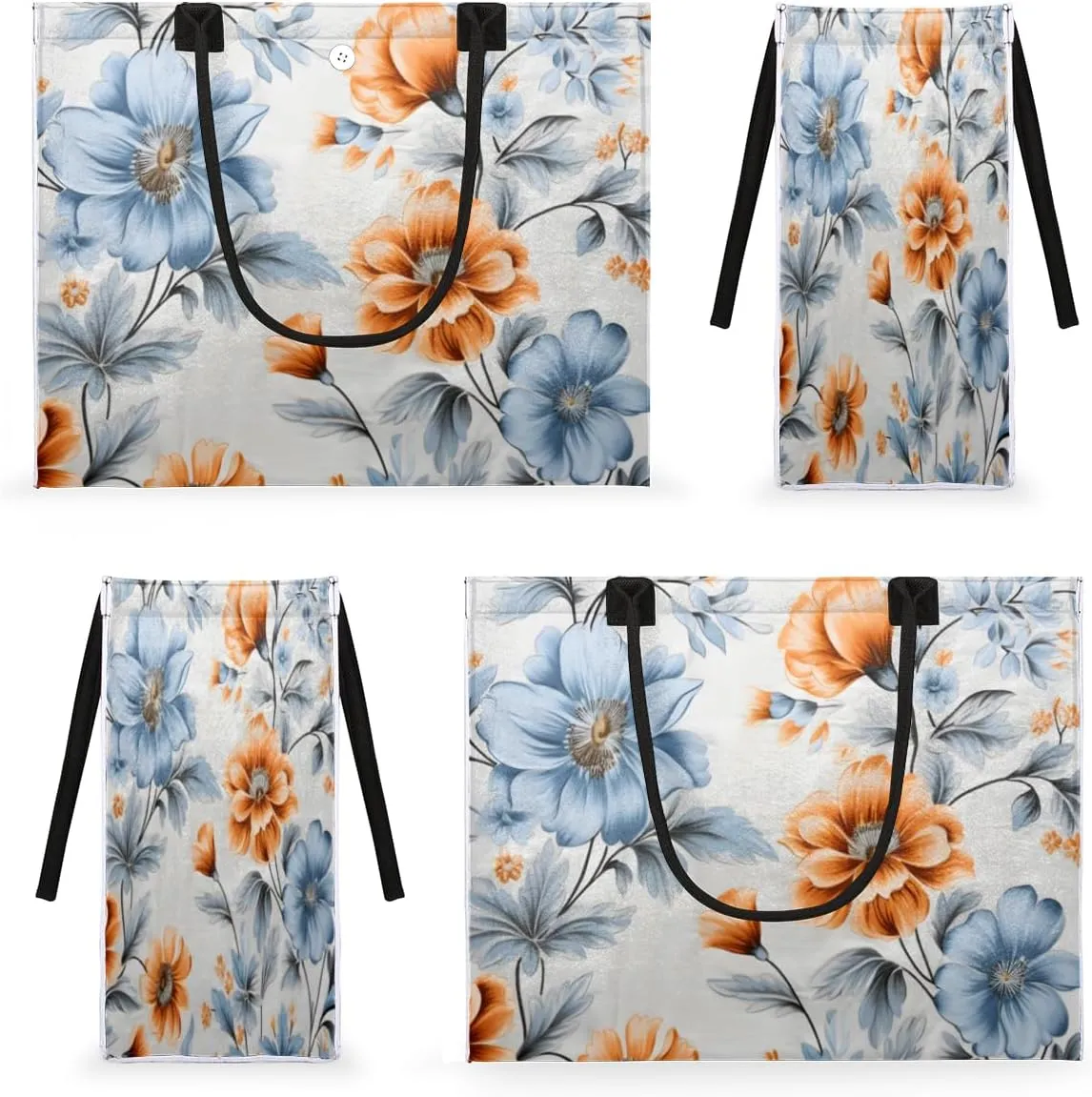 QsirBC Abstractions Decor Pattern Tote Bag for Women Shoulder Bags with Pockets Handbags Purses Large Totes