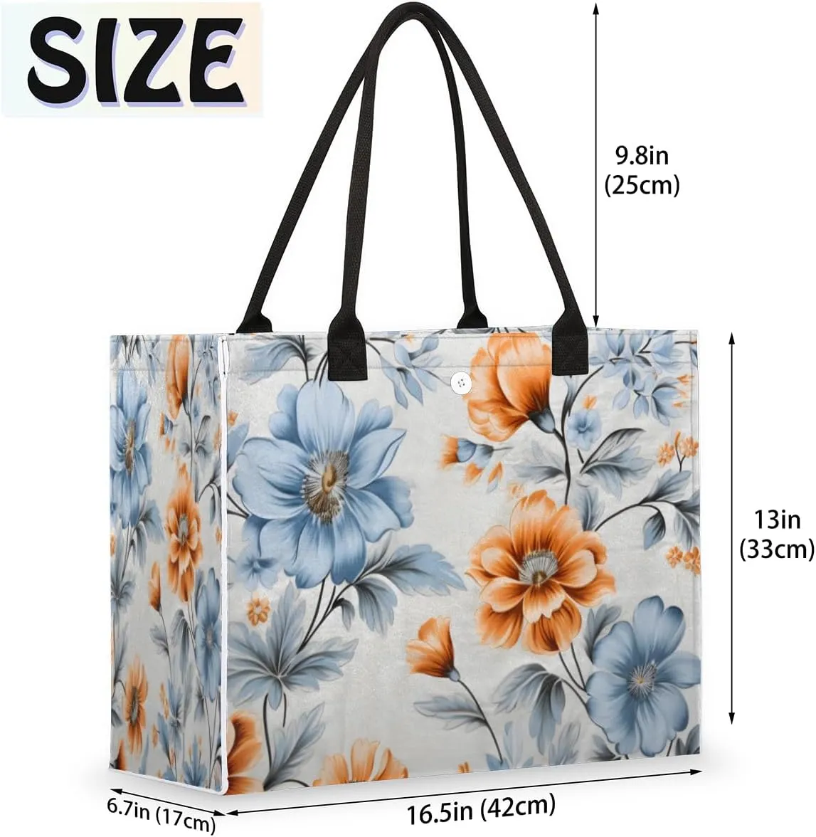 QsirBC Abstractions Decor Pattern Tote Bag for Women Shoulder Bags with Pockets Handbags Purses Large Totes