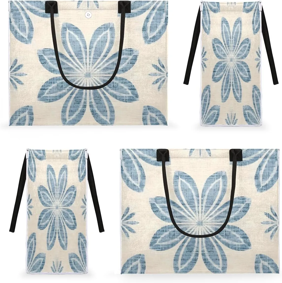 QsirBC Abstractions Theme Decor Tote Bag for Women Shoulder Bags with Pockets Handbags Purses Large Totes
