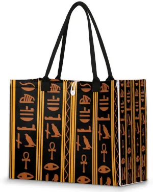 QsirBC Abstractions Theme Decor Tote Bag for Women Shoulder Bags with Pockets Handbags Purses Large Totes