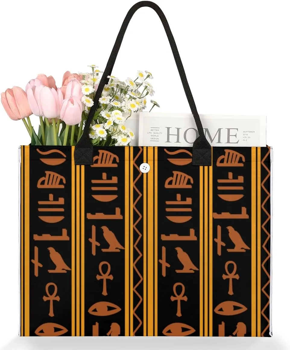 QsirBC Abstractions Theme Decor Tote Bag for Women Shoulder Bags with Pockets Handbags Purses Large Totes