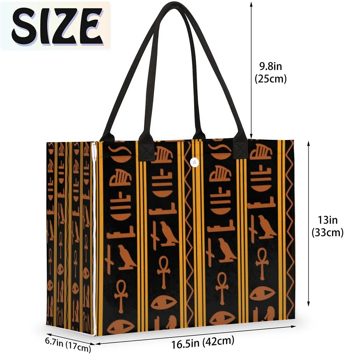 QsirBC Abstractions Theme Decor Tote Bag for Women Shoulder Bags with Pockets Handbags Purses Large Totes