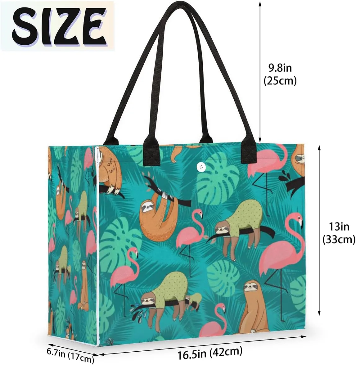 QsirBC Abstractions Theme Pattern Tote Bag for Women Shoulder Bags with Pockets Handbags Purses Large Totes