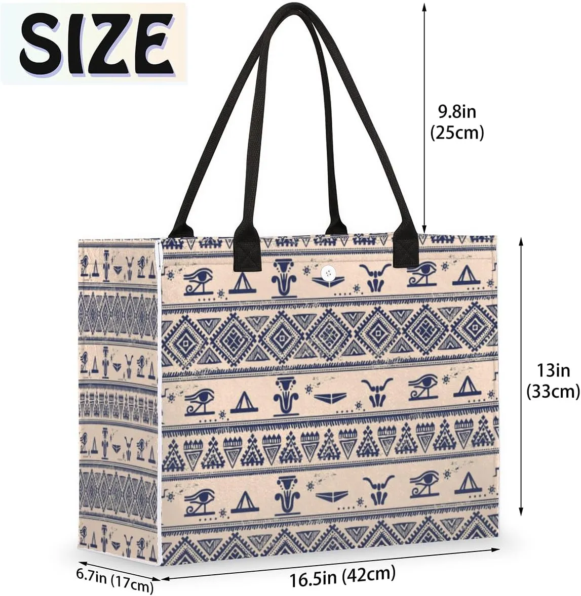 QsirBC Animal Seahorse Style Tote Bag for Women Shoulder Bags with Pockets Handbags Purses Large Totes