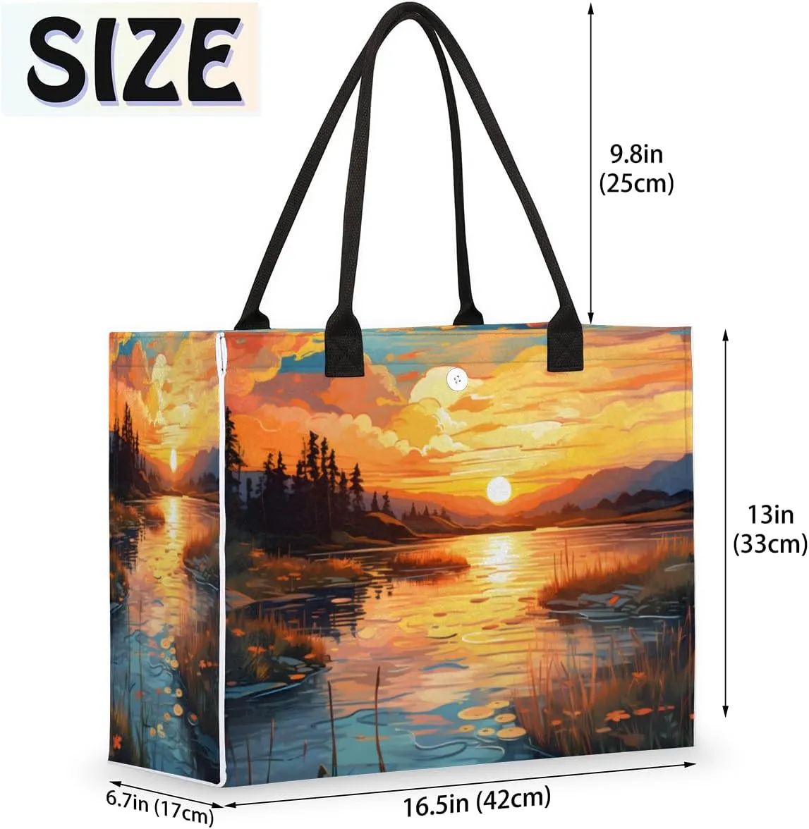 QsirBC Animals Dogs Tote Bag for Women Shoulder Bags with Pockets Handbags Purses Large Totes