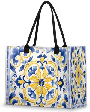 QsirBC Animals Interesting Pattern Tote Bag for Women Shoulder Bags with Pockets Handbags Purses Large Totes