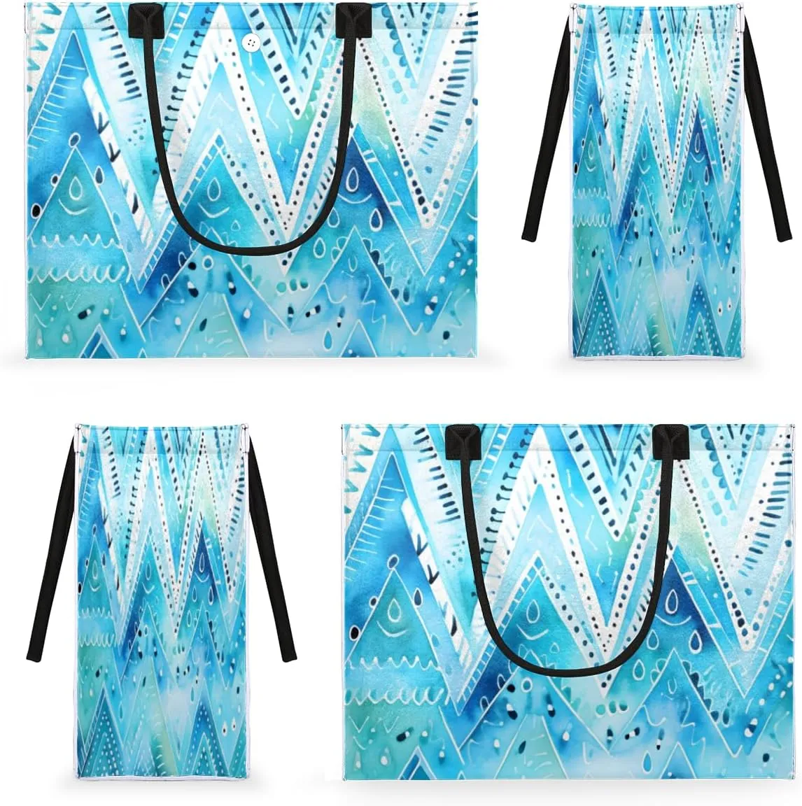QsirBC Art Abstracted Tote Bag for Women Shoulder Bags with Pockets Handbags Purses Large Totes