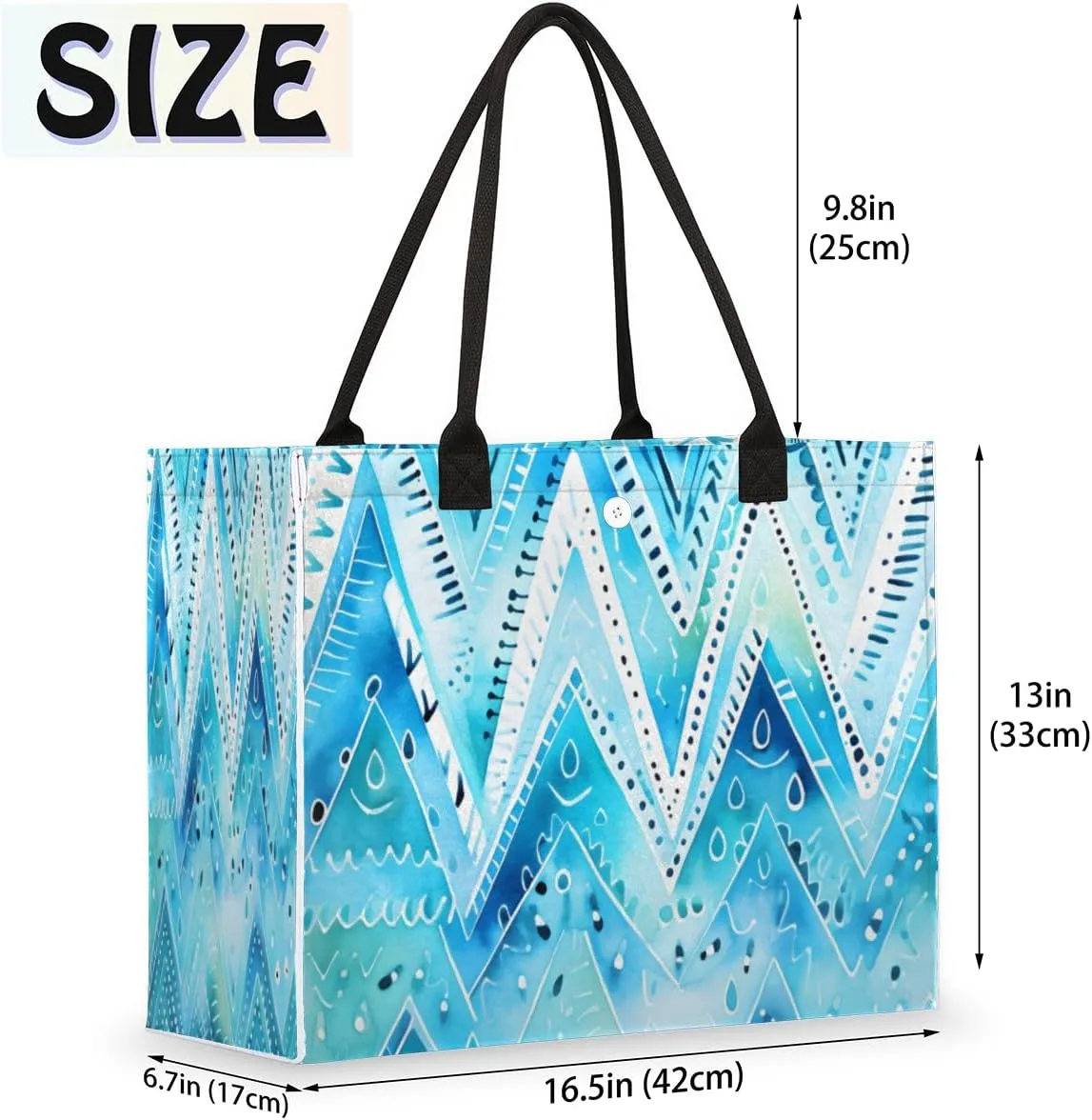 QsirBC Art Abstracted Tote Bag for Women Shoulder Bags with Pockets Handbags Purses Large Totes