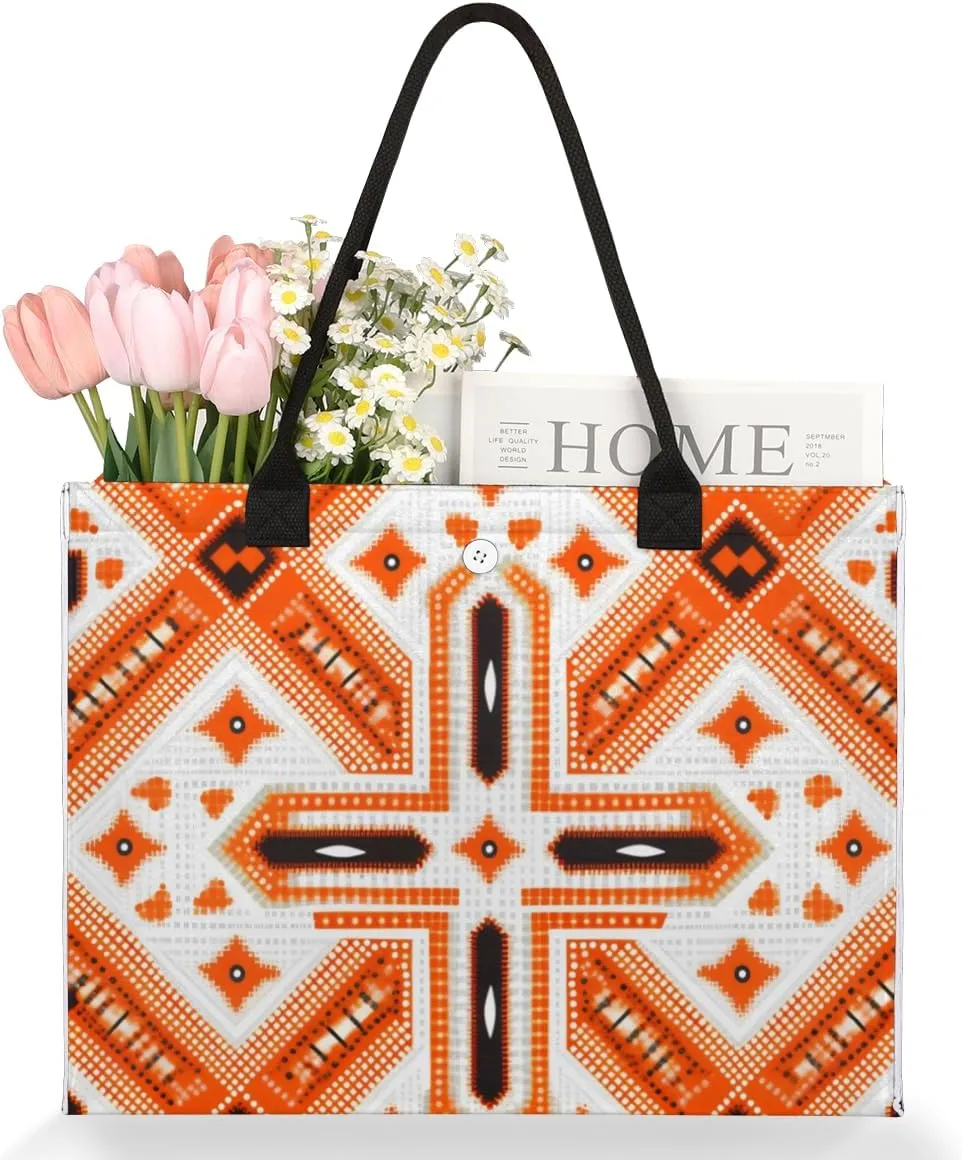 QsirBC Classic Abstractions Style Tote Bag for Women Shoulder Bags with Pockets Handbags Purses Large Totes