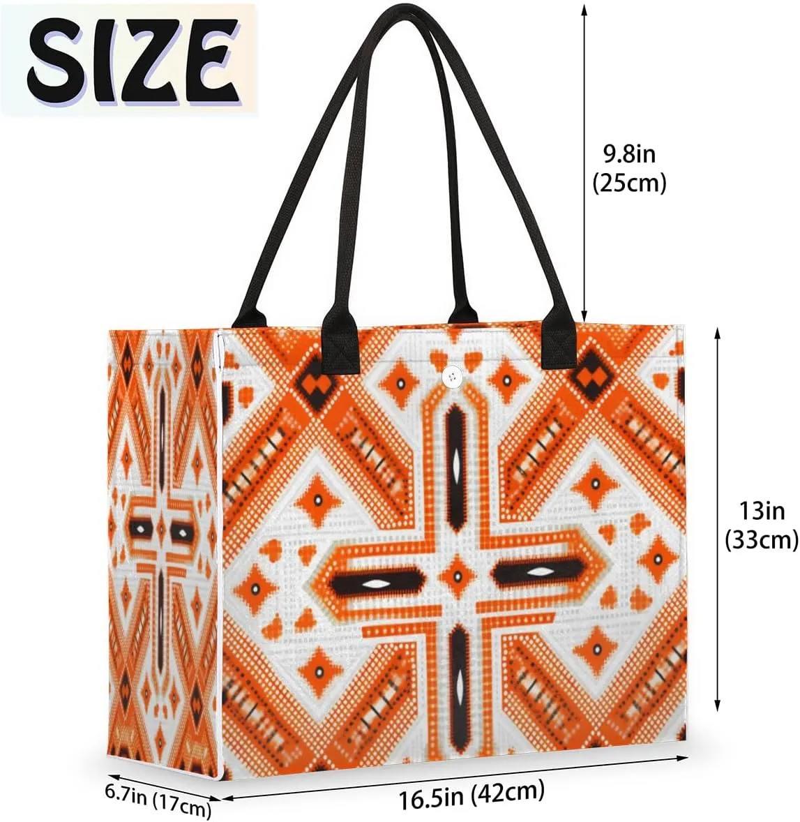 QsirBC Classic Abstractions Style Tote Bag for Women Shoulder Bags with Pockets Handbags Purses Large Totes