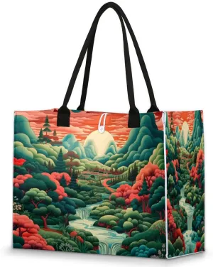 QsirBC Foods Lemon Tote Bag for Women Shoulder Bags with Pockets Handbags Purses Large Totes