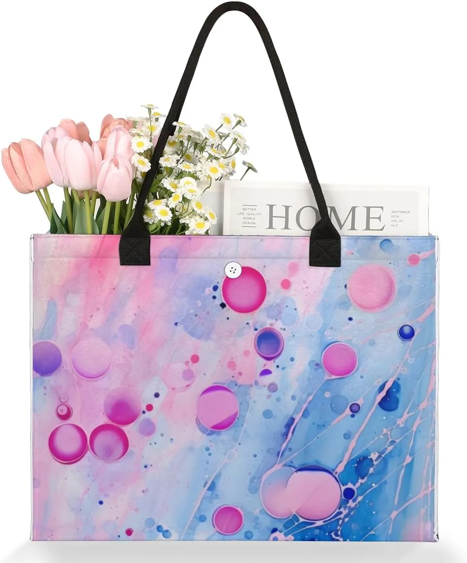 QsirBC Fox Amusing Decor Tote Bag for Women Shoulder Bags with Pockets Handbags Purses Large Totes