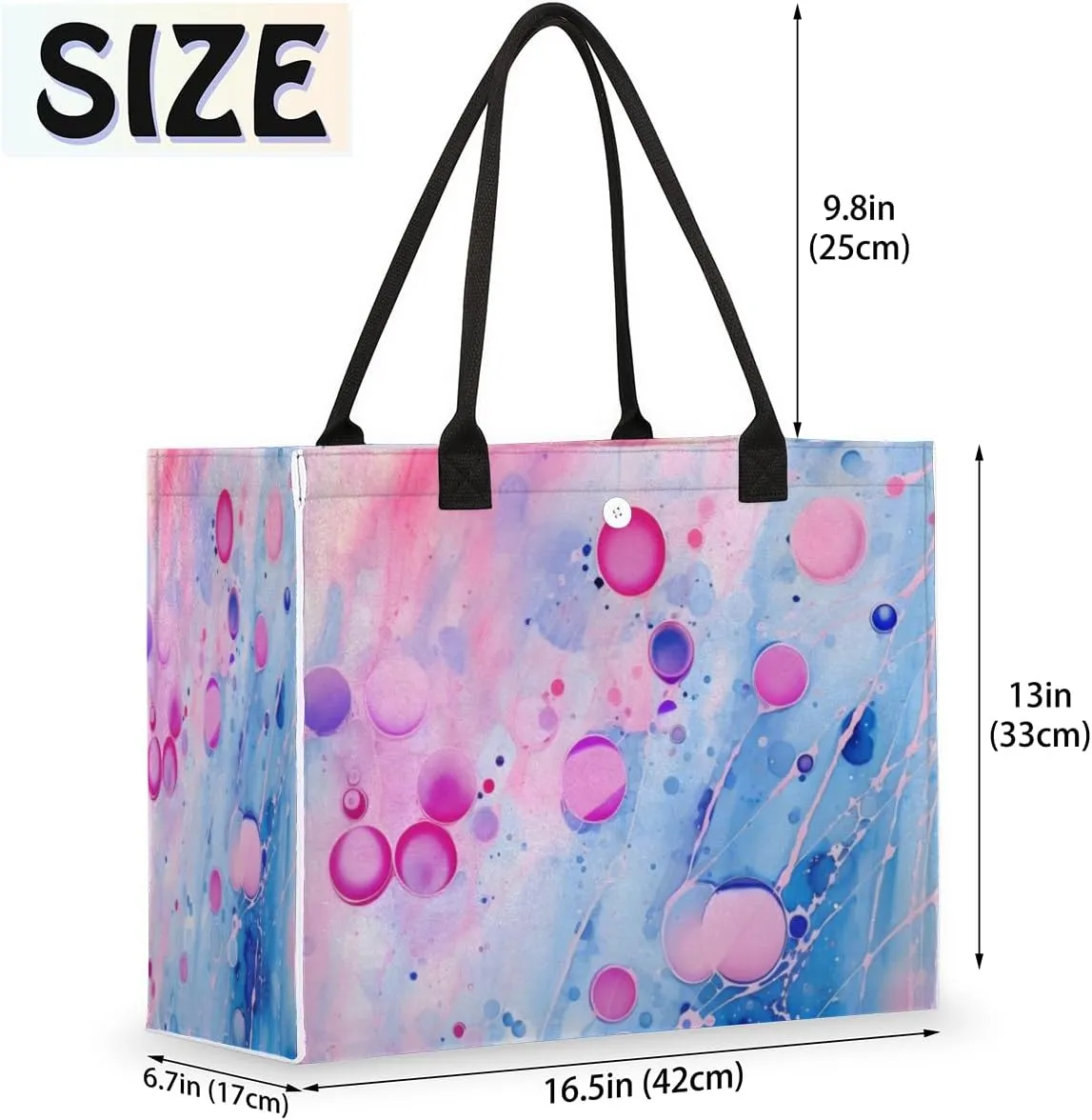 QsirBC Fox Amusing Decor Tote Bag for Women Shoulder Bags with Pockets Handbags Purses Large Totes